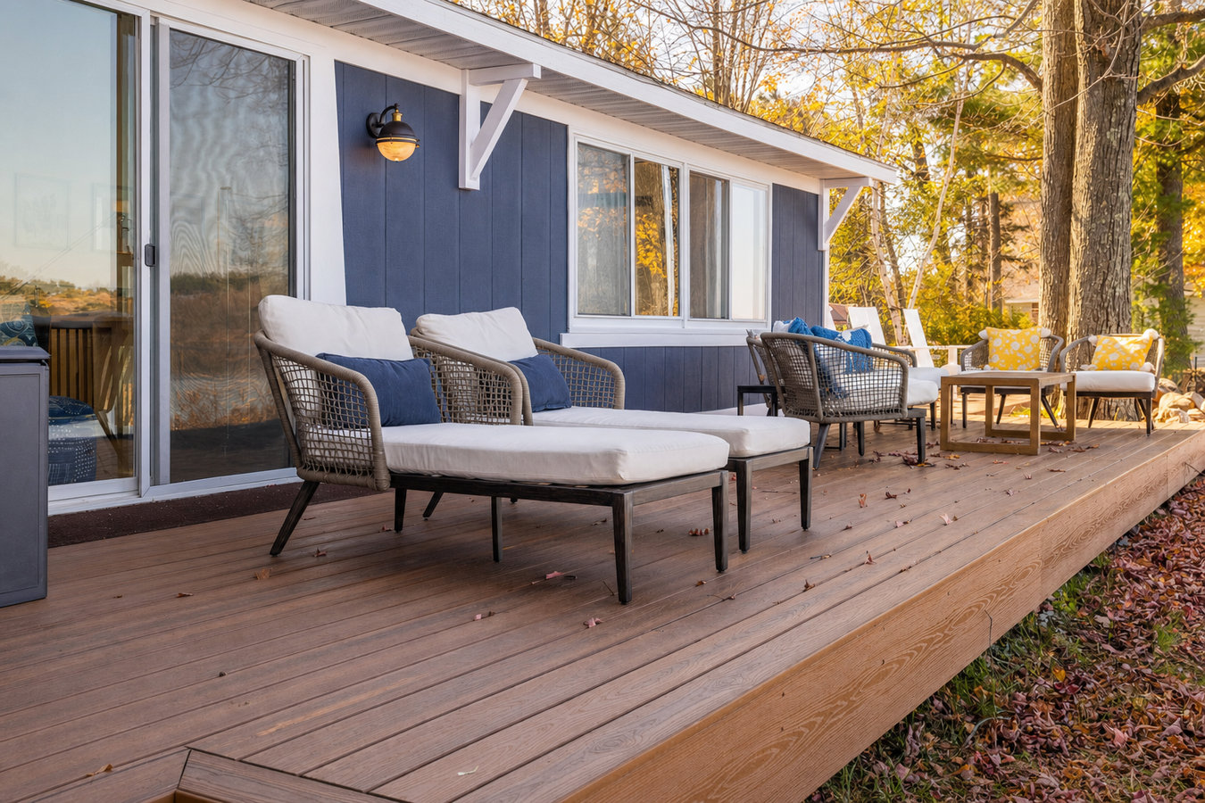 Composite deck installation
