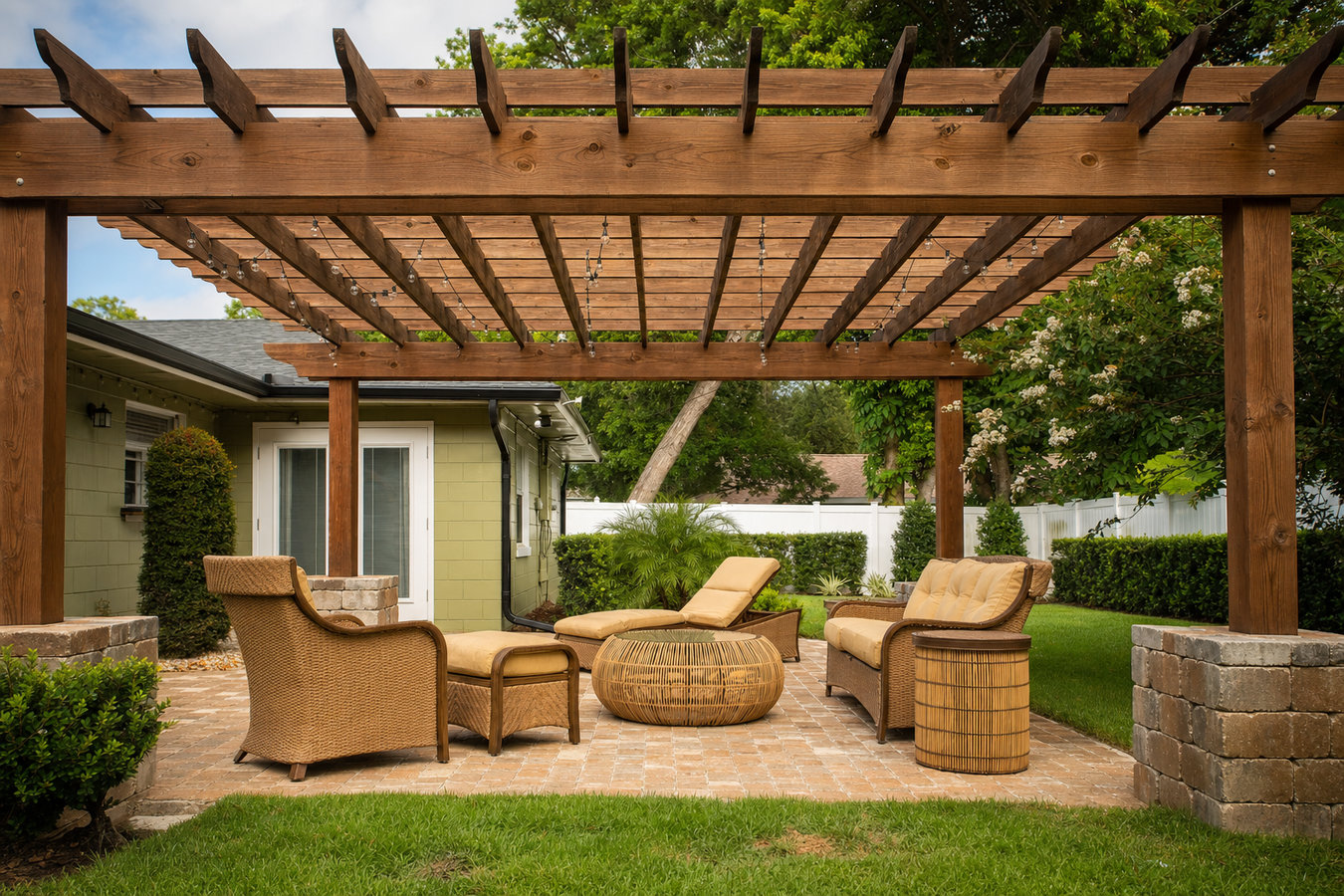 Pergola installation